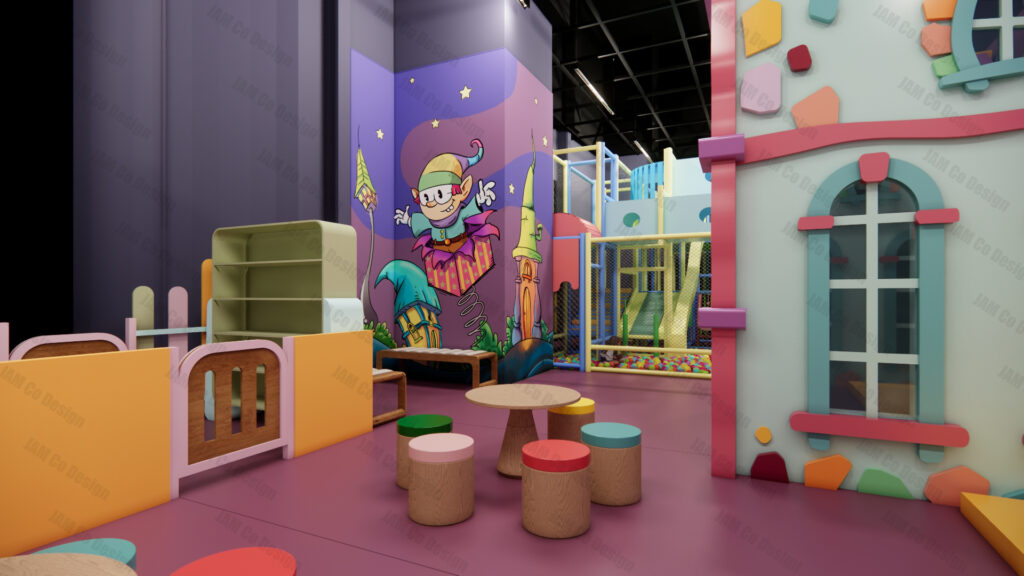anilla play center layout with defined zones