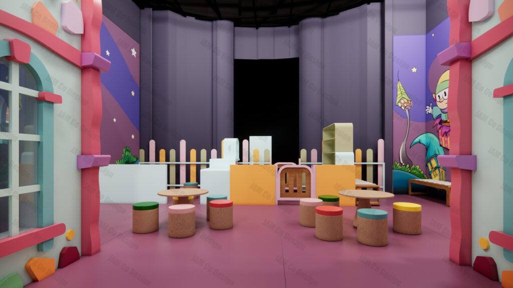 anilla play center layout with defined zones